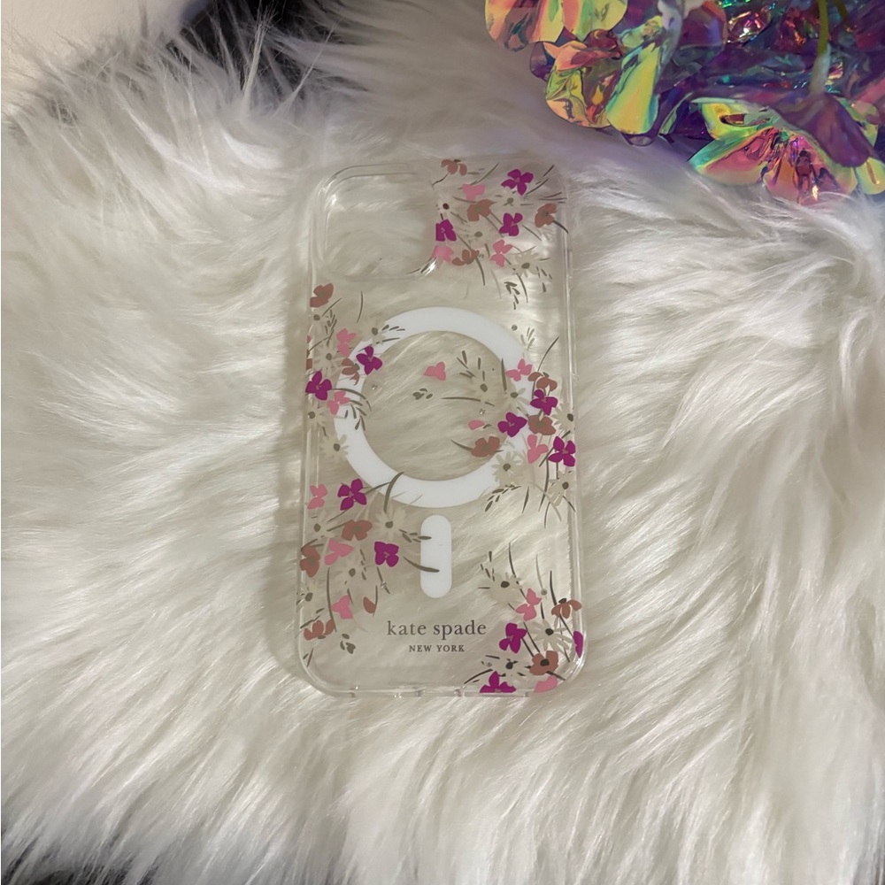 Kate Spade White and Pink Floral Phone Case